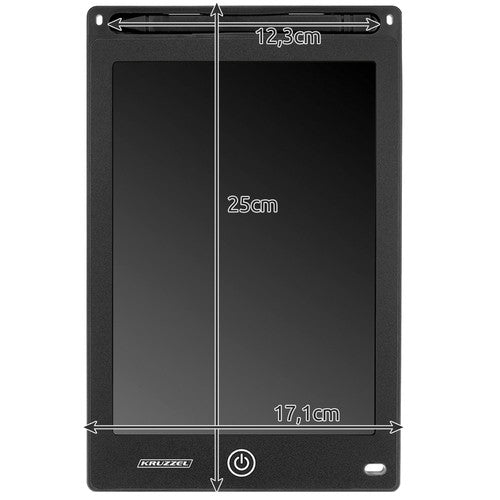 Drawing tablet 10" black XL KRUZZEL 22455-9