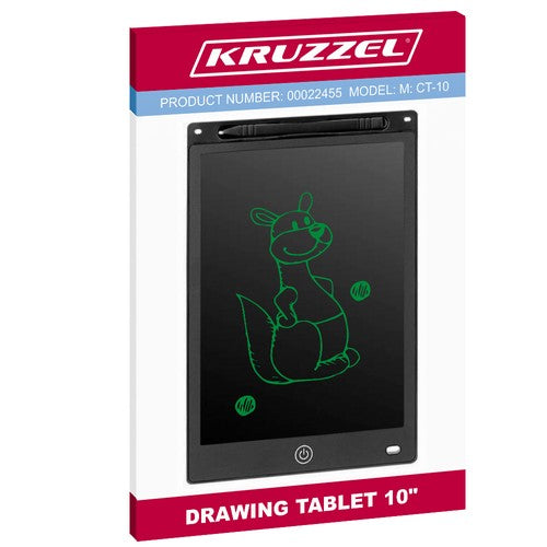 Drawing tablet 10" black XL KRUZZEL 22455-6