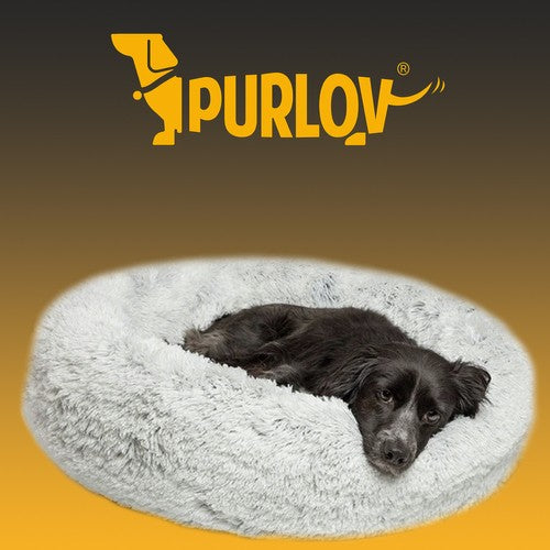 Hairy dog bed, gray 22759-12