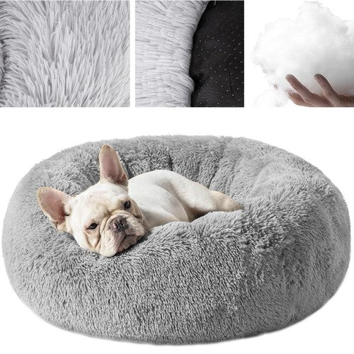 Hairy dog bed, gray 22759 Purlov 5904665713334