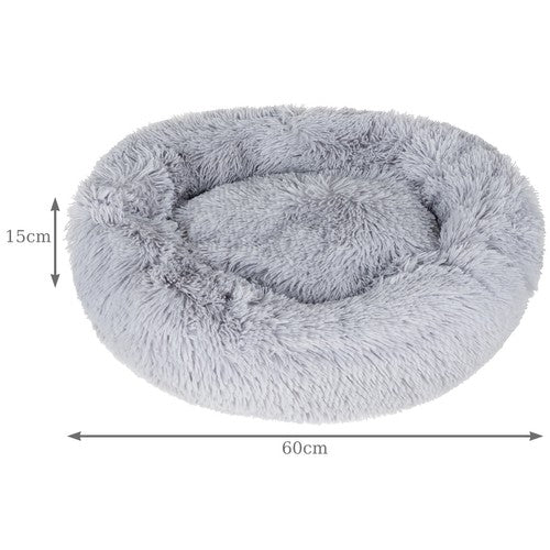 Hairy dog bed, gray 22759-15