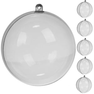 Transparent baubles 10 cm - set of 5 Ruhhy 22276 Ruhhy 5900779944701