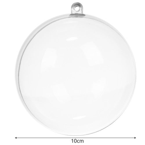 Transparent baubles 10 cm - set of 5 Ruhhy 22276-6