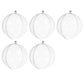 Transparent baubles 10 cm - set of 5 Ruhhy 22276-2