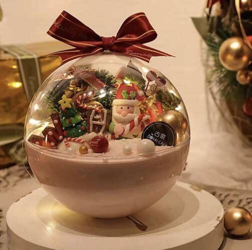 Transparent baubles 12cm - set of 5 Ruhhy 22278-9