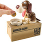 Battery-operated piggy bank - brown dog 22470-4