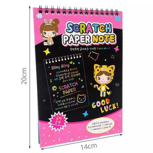 Set of scratch-off sheets + wooden stylus 22449-10