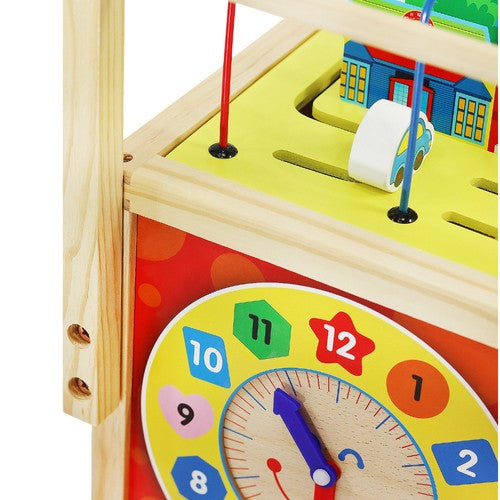 Wooden pusher - Educational cube 22606-7