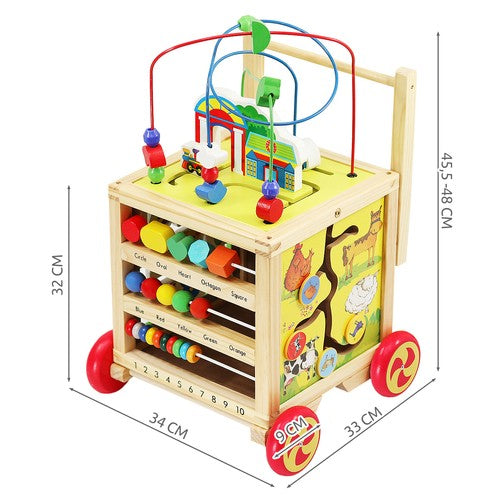 Wooden pusher - Educational cube 22606-10