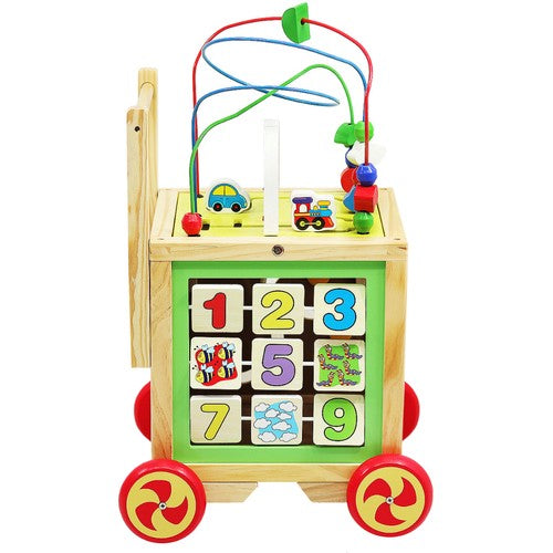 Wooden pusher - Educational cube 22606-5