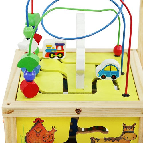 Wooden pusher - Educational cube 22606-6