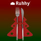 Cutlery case - Christmas trees, 12 pcs. Ruhhy 22304-4