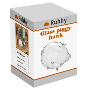 Ruhhy glass piggy bank 22588-1