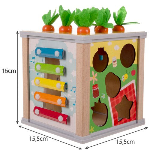 Wooden educational cube - sorter Kruzzel 22566-9