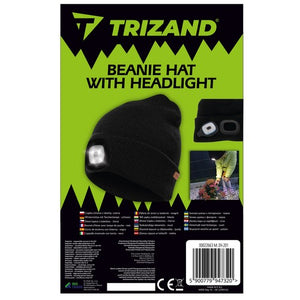 Winter hat with flashlight - black Trizand 22663-1