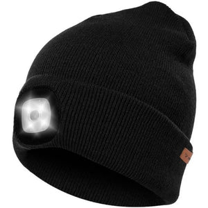 Winter hat with flashlight - black Trizand 22663 Trizand 5900779947320