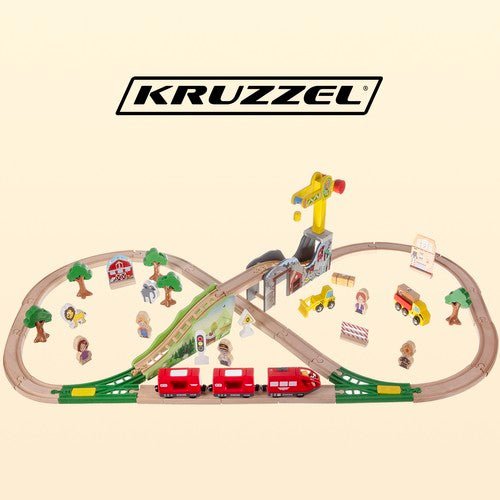 Wooden railway - Kruzzel track 22495-10