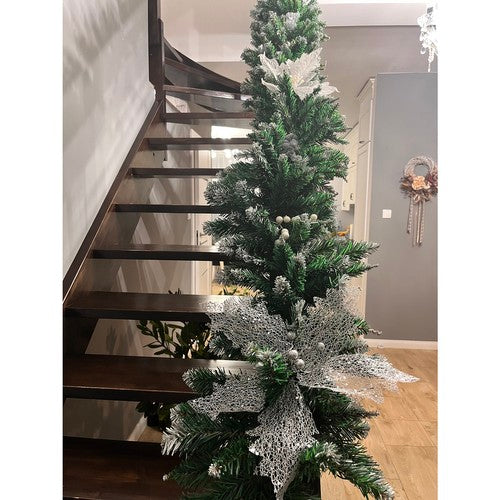 Snow-covered Christmas tree garland 2.7m HQ Ruhhy 22326-5