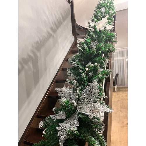 Snow-covered Christmas tree garland 2.7m HQ Ruhhy 22326-7