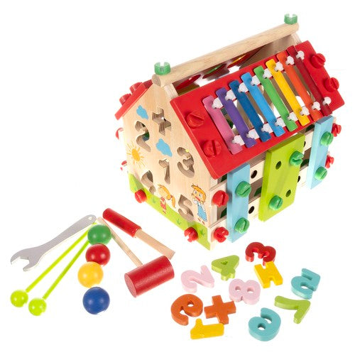 Kruzzel 22564 wooden educational house-11