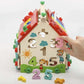 Kruzzel 22564 wooden educational house-3