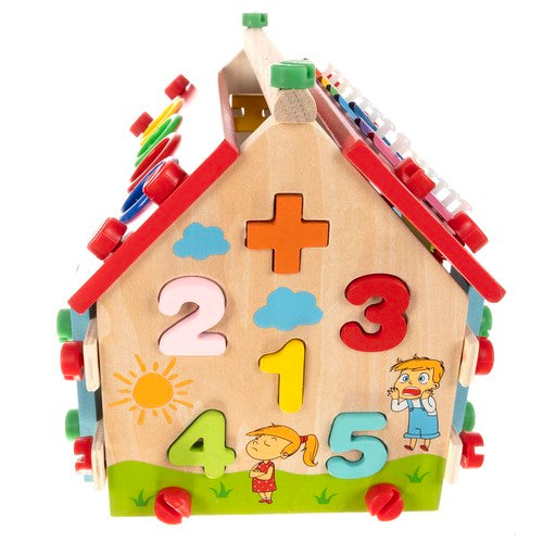 Kruzzel 22564 wooden educational house-6