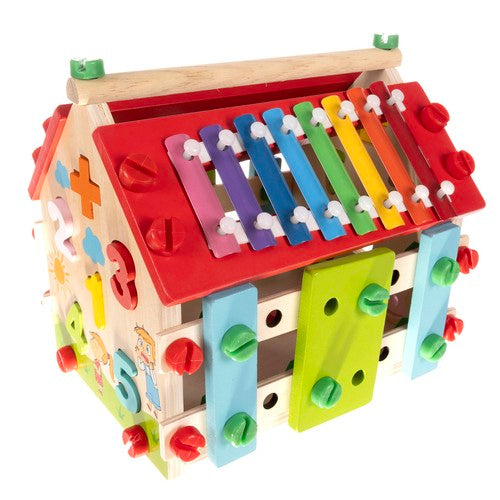 Kruzzel 22564 wooden educational house-7