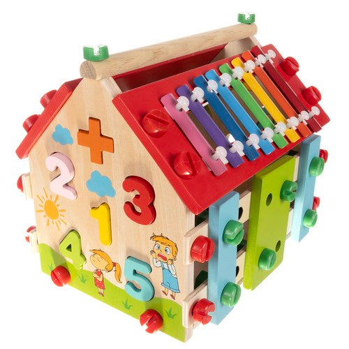 Kruzzel 22564 wooden educational house-8