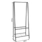 Clothes hanger - stand with shoe shelf 22258-3