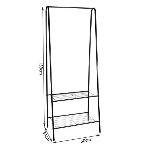 Clothes hanger - stand with shoe shelf 22258-3