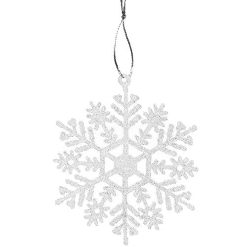 Christmas tree baubles - snowflakes 12 pcs. Ruhhy 22516-3