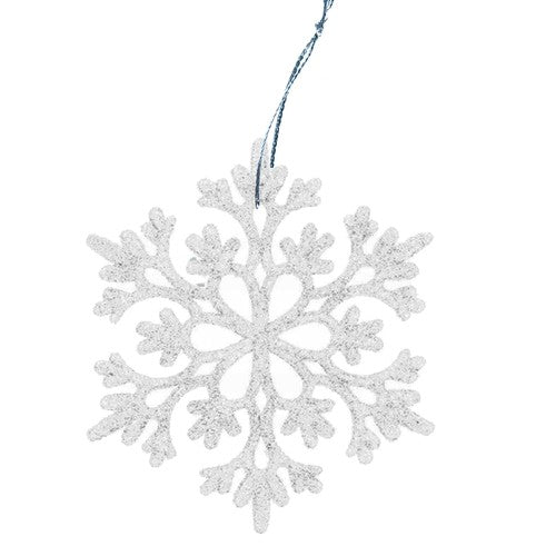 Christmas tree baubles - snowflakes 12 pcs. Ruhhy 22516-4