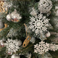 Christmas tree baubles - snowflakes 12 pcs. Ruhhy 22516-8