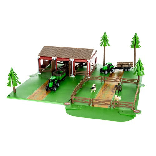 Farm with animals + 2 farm cars 22404-4