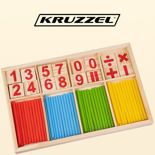 Wooden sticks for learning counting 22447-1