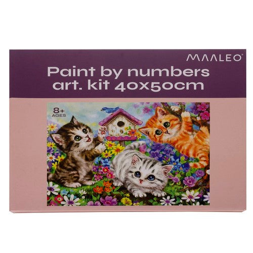 Painting by numbers 40x50cm - Maaleo cats 22781-4