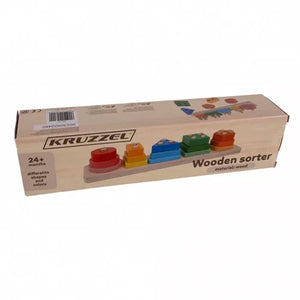 Wooden puzzle sorter Kruzzel 22492-1