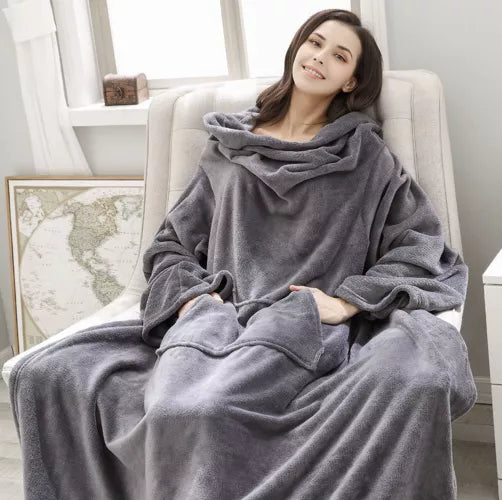 Light gray sweatshirt and bathrobe Ruhhy 22649-5