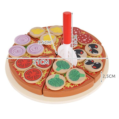 Wooden pizza - set 22471-3