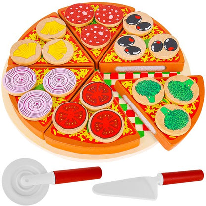 Wooden pizza - set 22471 Kruzzel 5900779946040