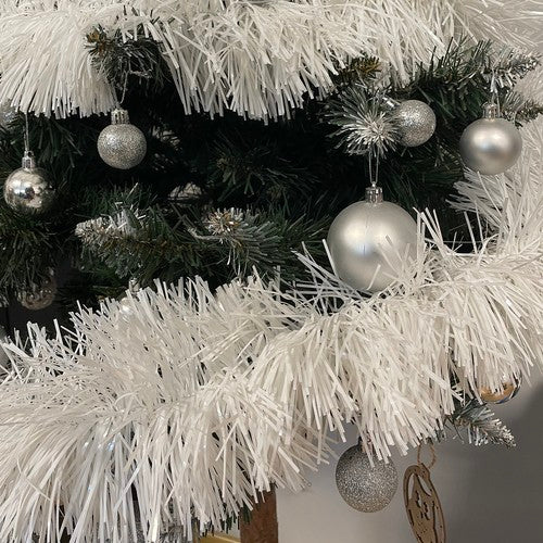 Christmas tree garland - white 6m Ruhhy 22307-6