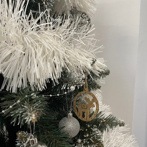 Christmas tree garland - white 6m Ruhhy 22307-7