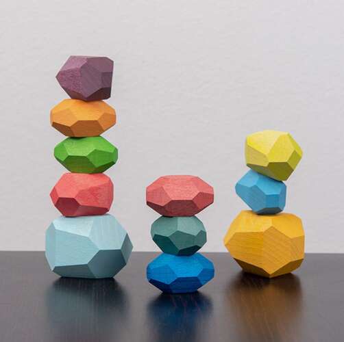 Stones/wooden blocks - 16 pcs. 22475-2