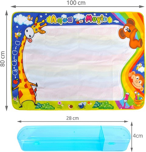 Water drawing mat XXL100x80 cm set 22443-1