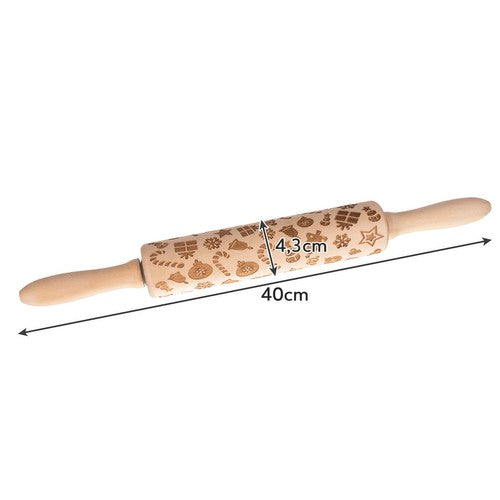 Rolling pin - Christmas patterns Ruhhy 22039-2