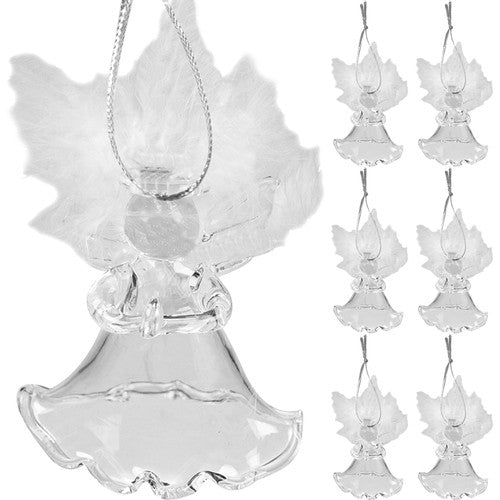 Transparent baubles - angels, 6 pcs. Ruhhy 22497 Ruhhy 5900779946255