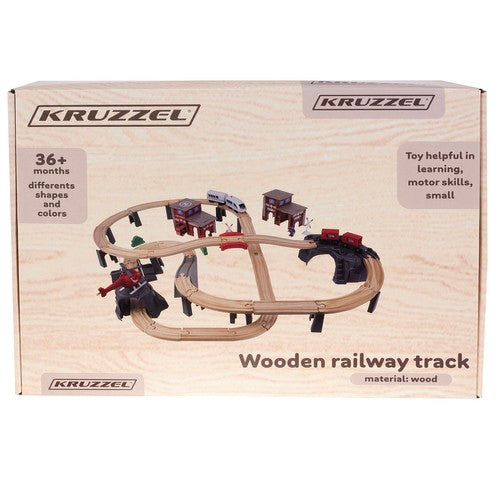 Wooden railway - Kruzzel train 22754-1