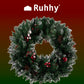 Wreath - Christmas decoration covered with snow Ruhhy 22302-1