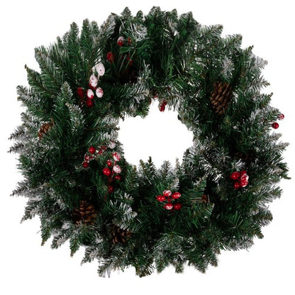 Wreath - Christmas decoration covered with snow Ruhhy 22302 Ruhhy 5900779944787