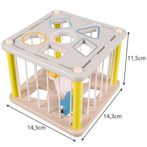 Sorter - wooden sensory cube 22885-2